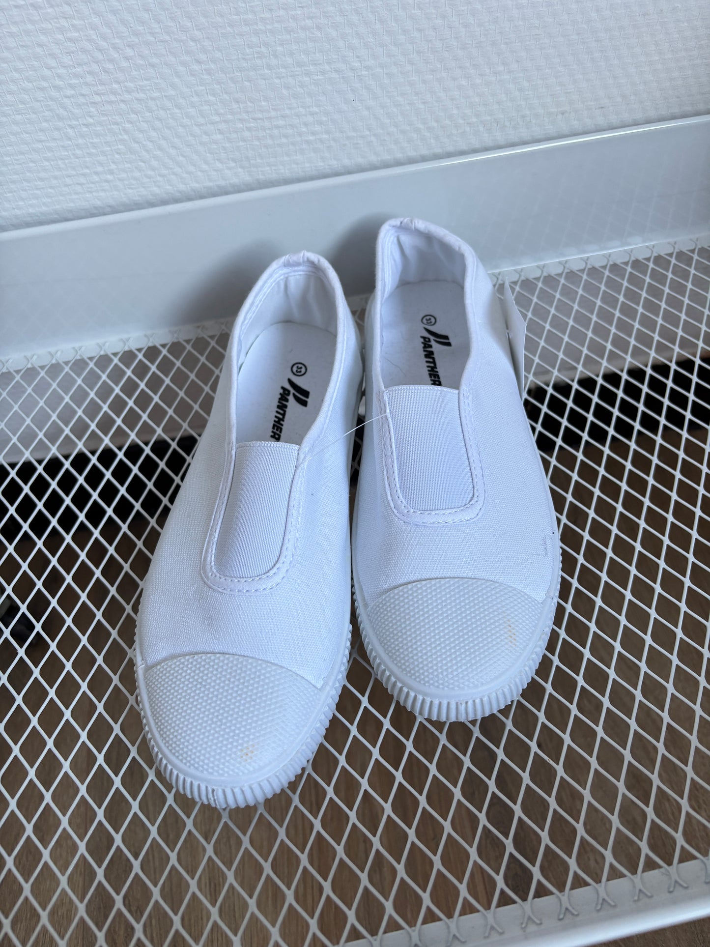 Witte turnpantoffels