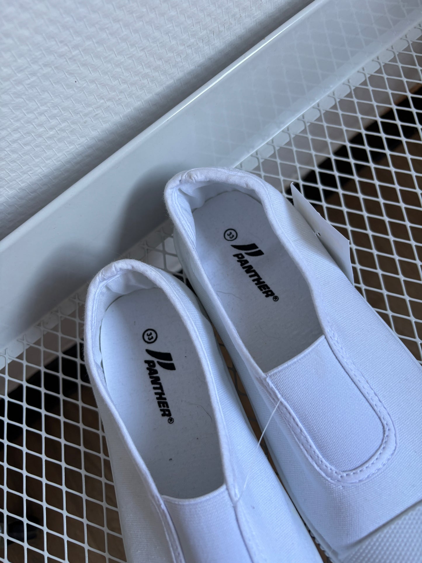 Witte turnpantoffels