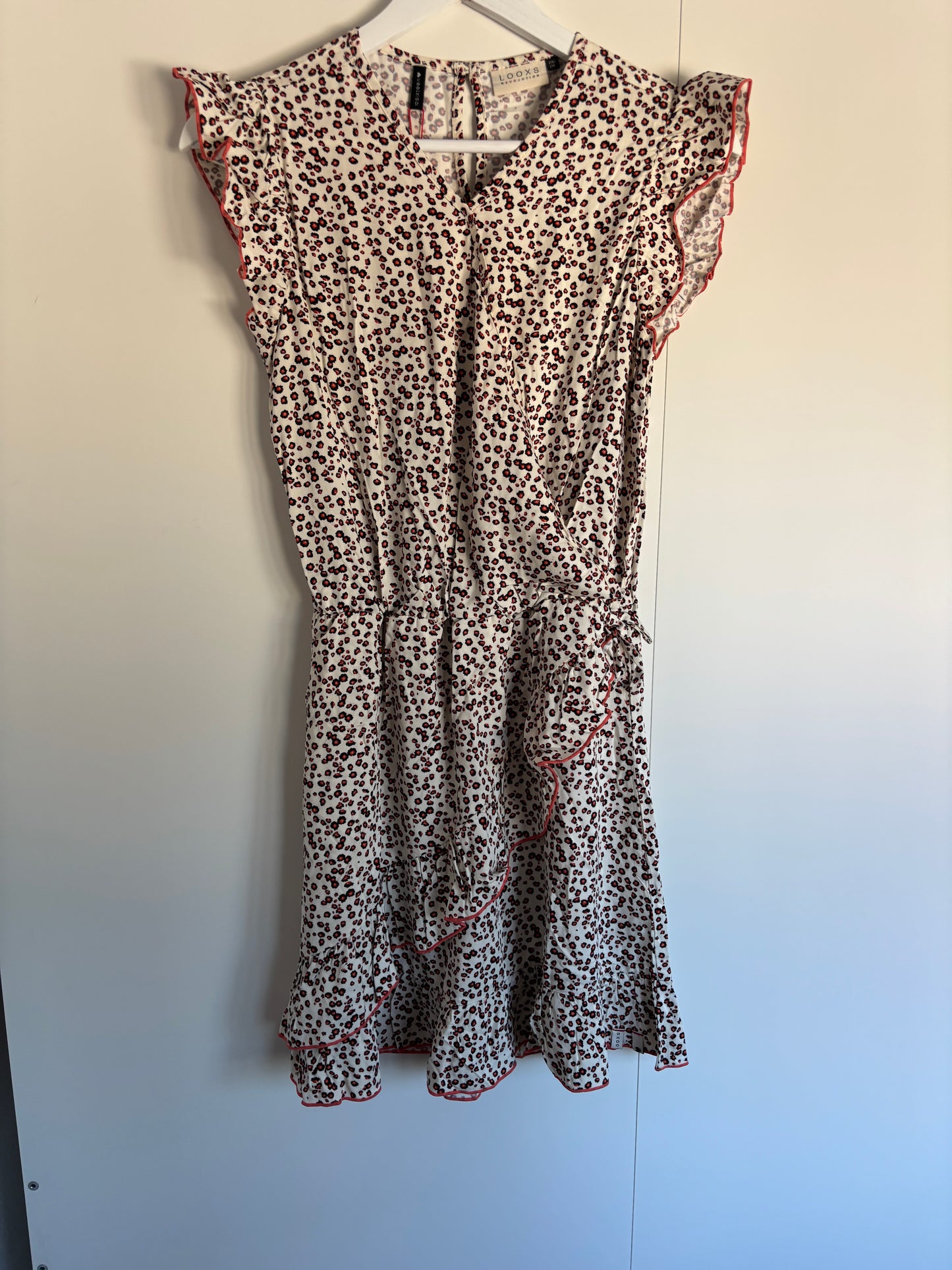 Crèmekleurige panterjurk