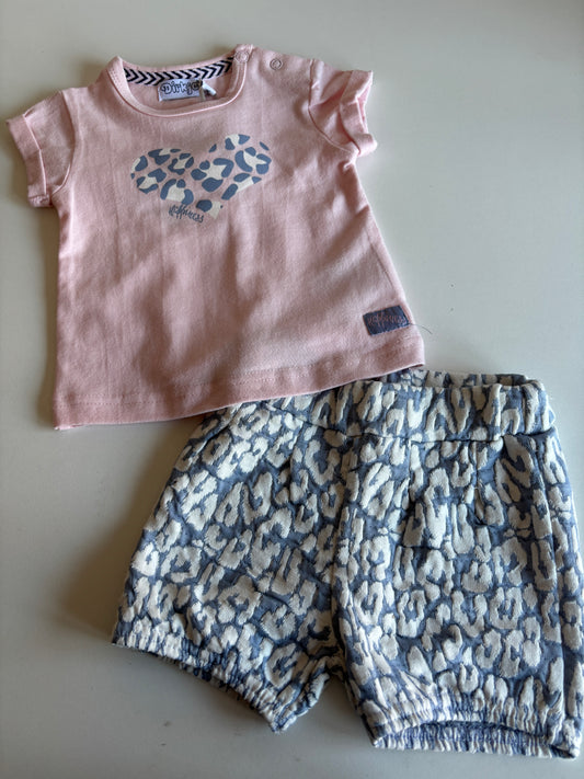 Setje: T-shirt en shortje