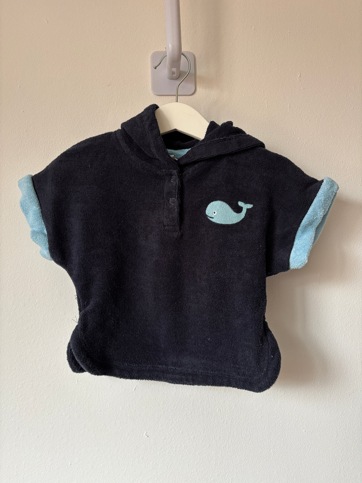 Marineblauwe badcape | jbc | 62-74