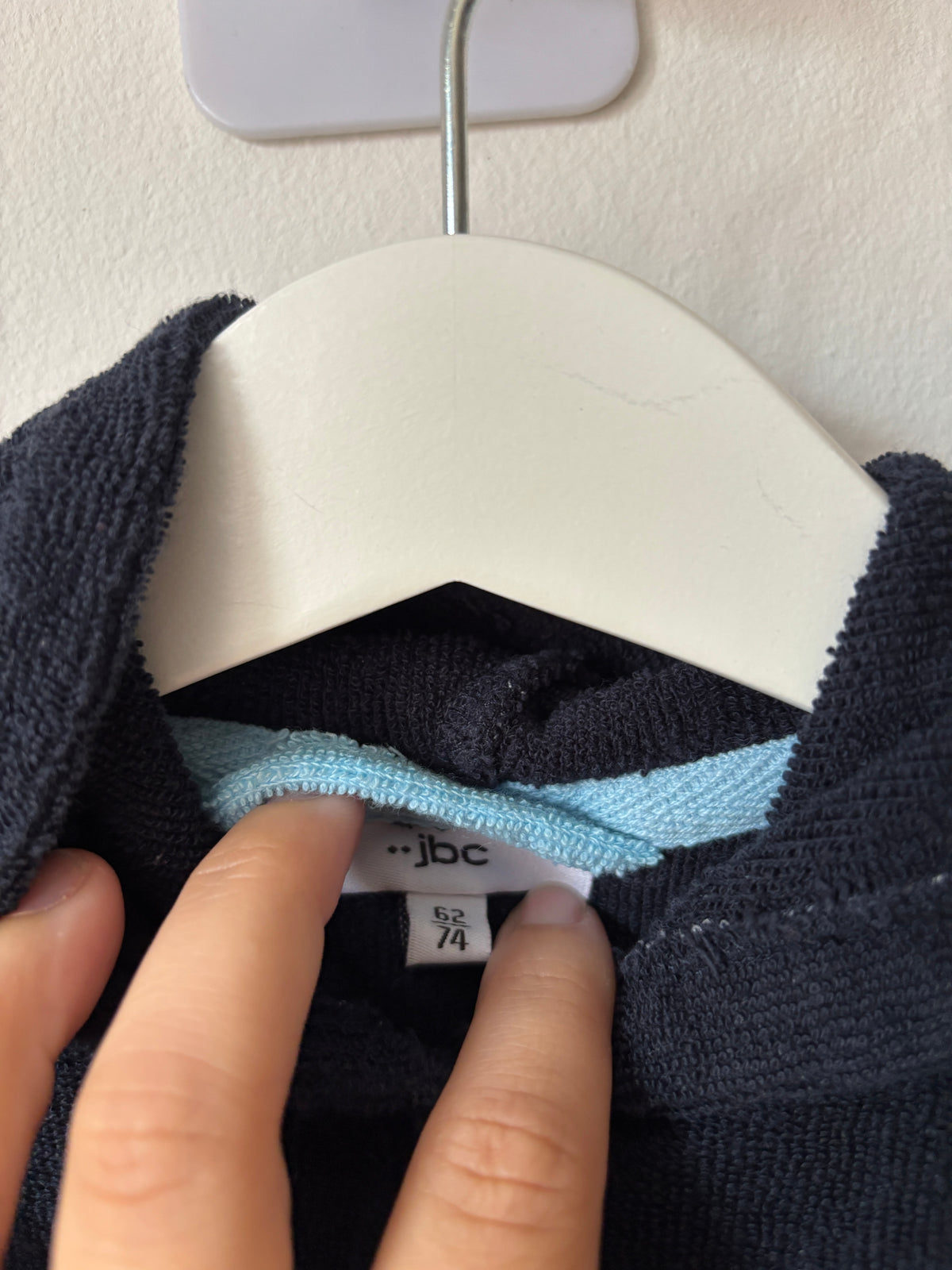 Marineblauwe badcape | jbc | 62-74