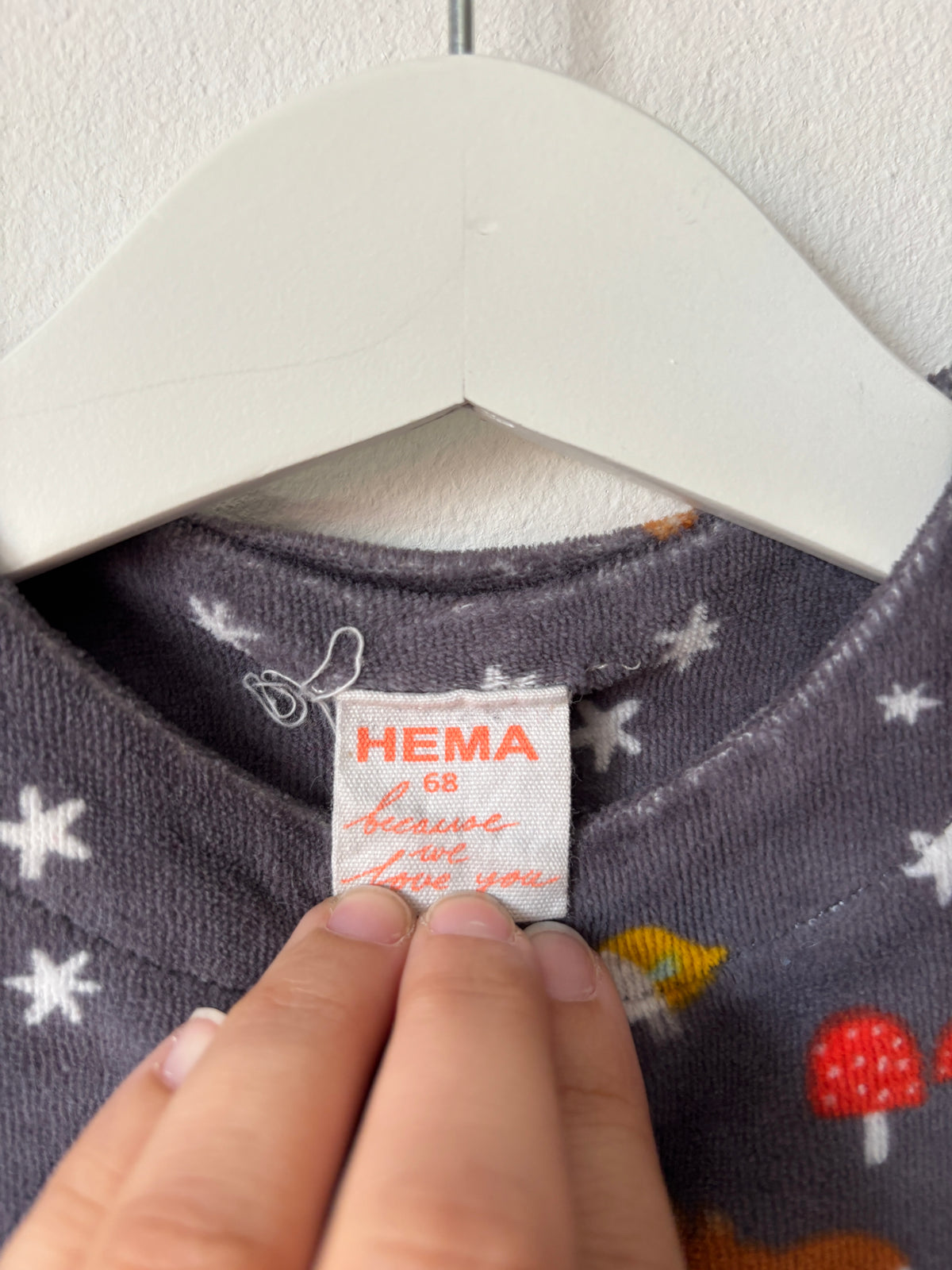 Donkergrijs boxpakje | Hema | 68