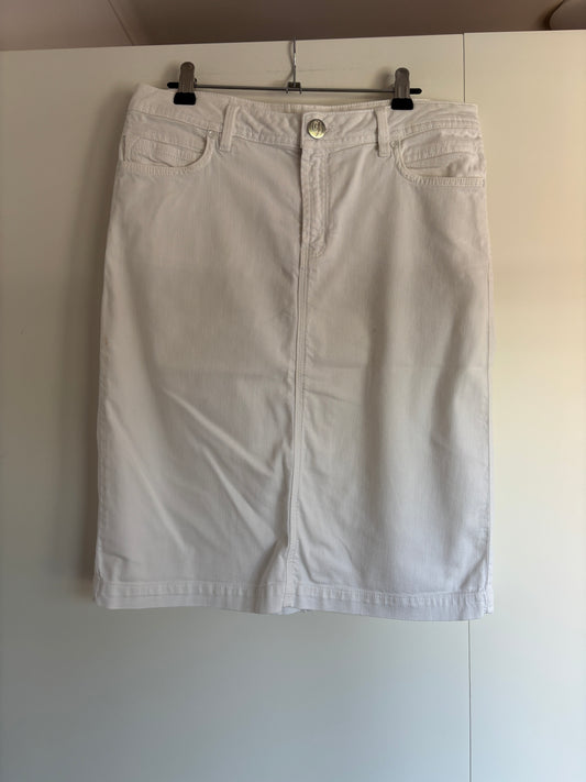 Witte jeansrok