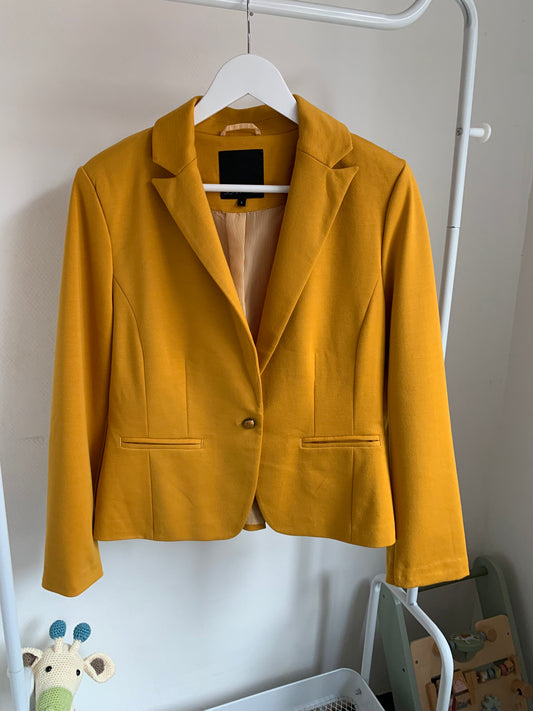 Mosterdgele blazer