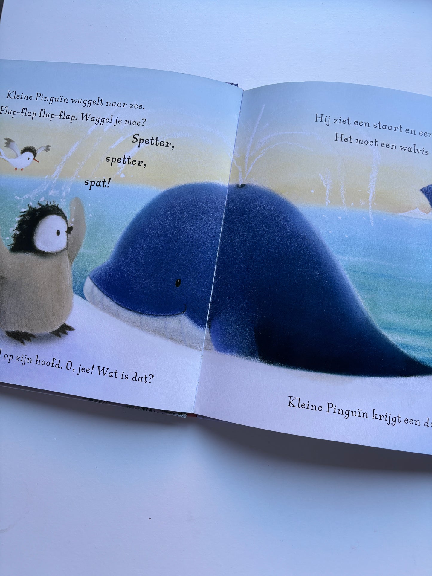 Kleine pinguïn op ontdekkingsreis