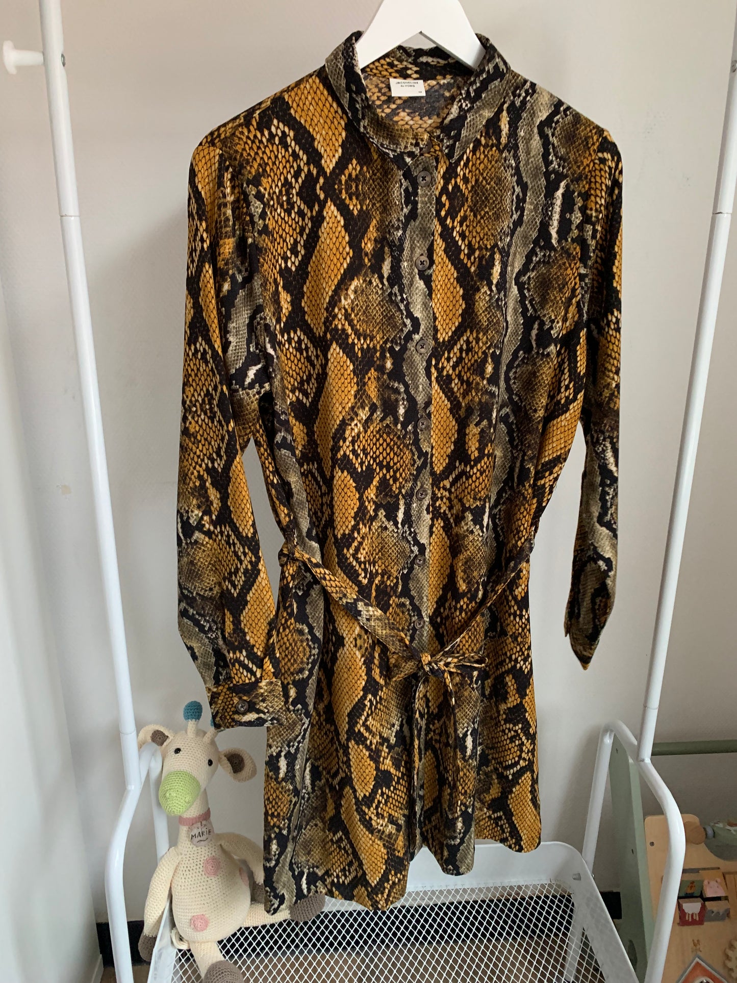 Jurk met slangenprint