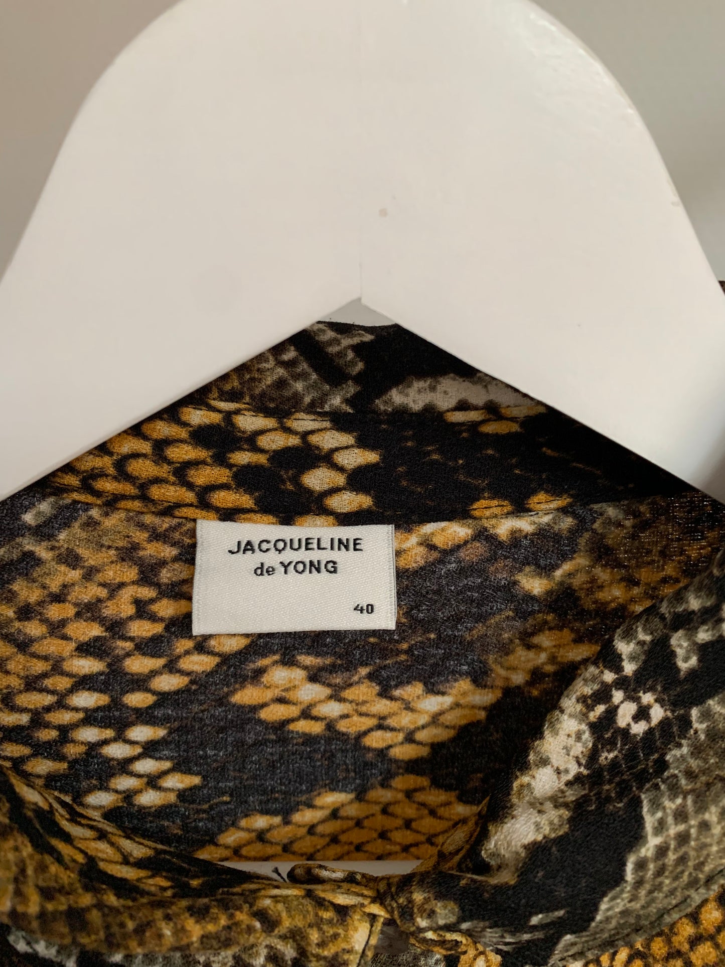 Jurk met slangenprint