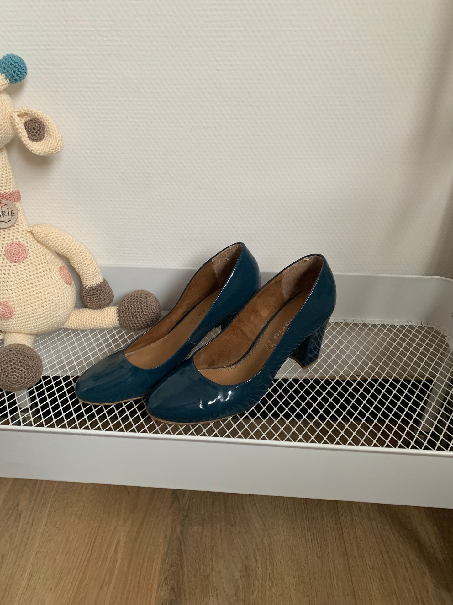 Blauwe pumps