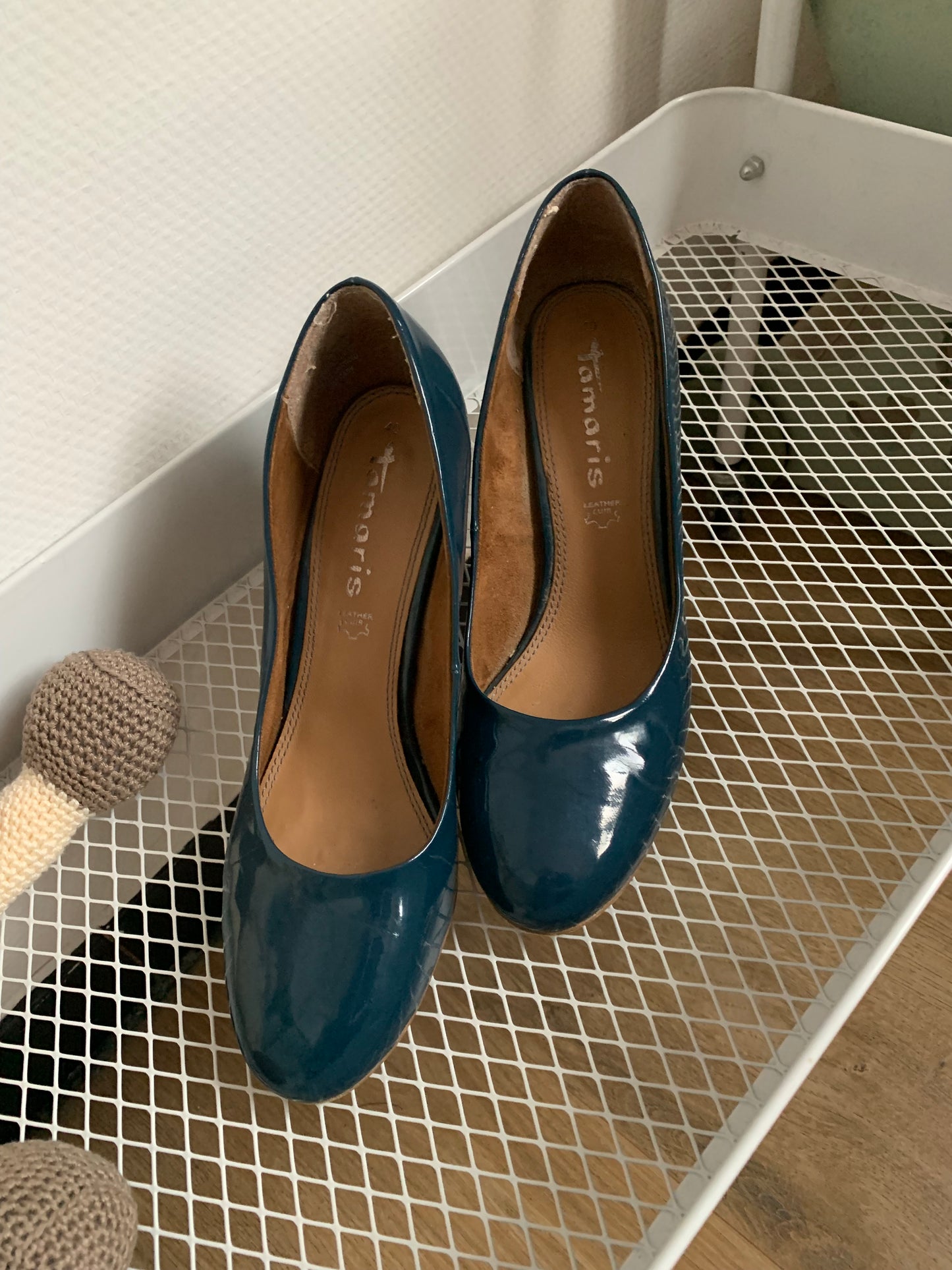 Blauwe pumps