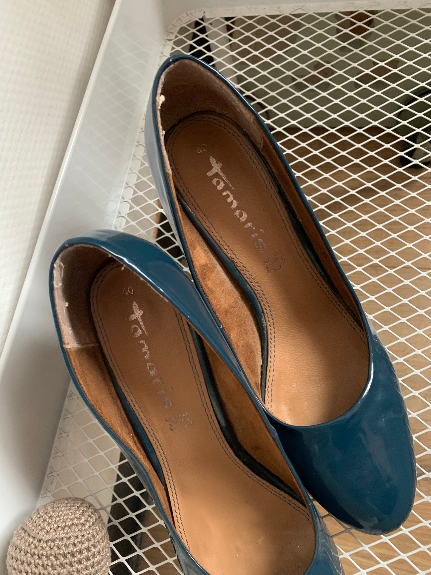 Blauwe pumps
