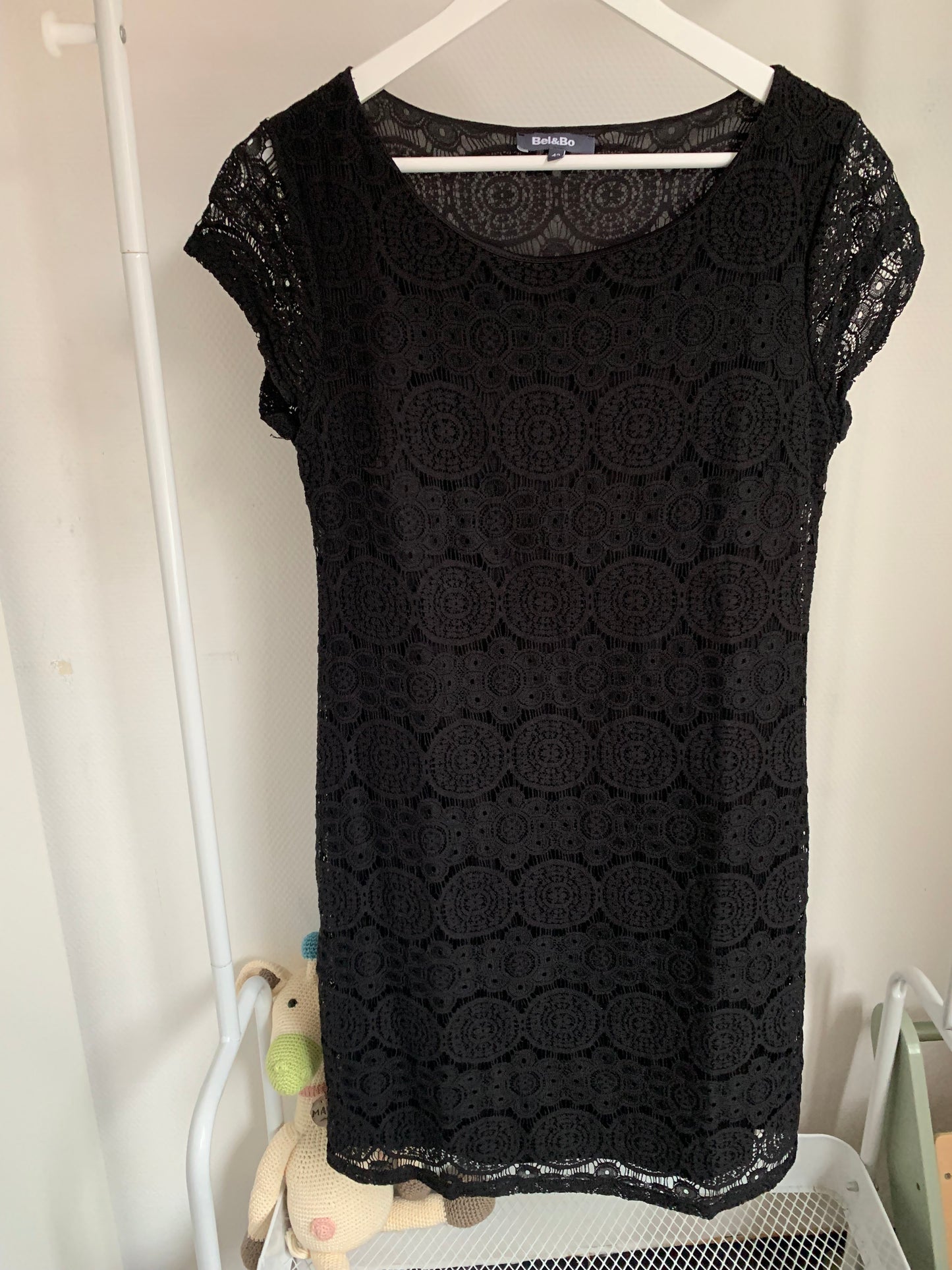 Zwarte jurk met kant