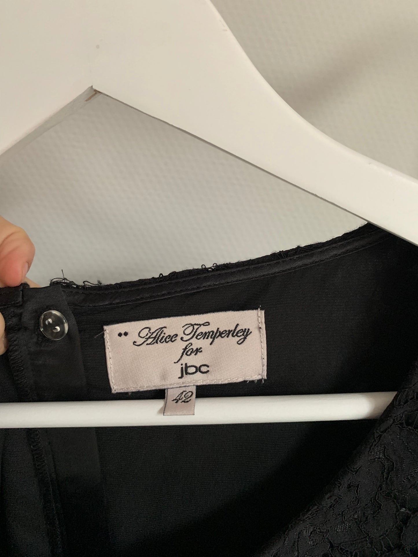 Zwarte jurk met kant