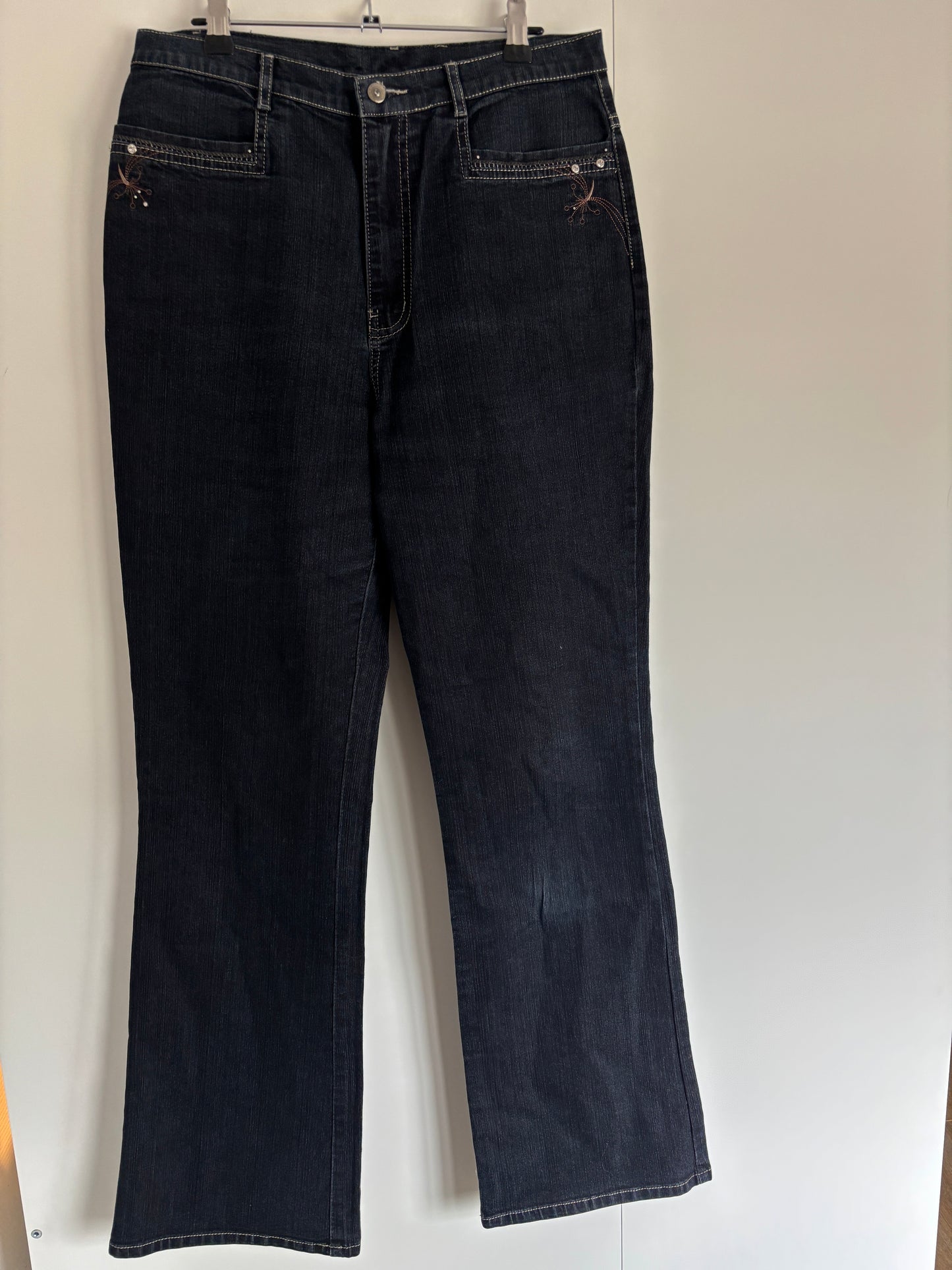 Donkerblauwe jeansbroek