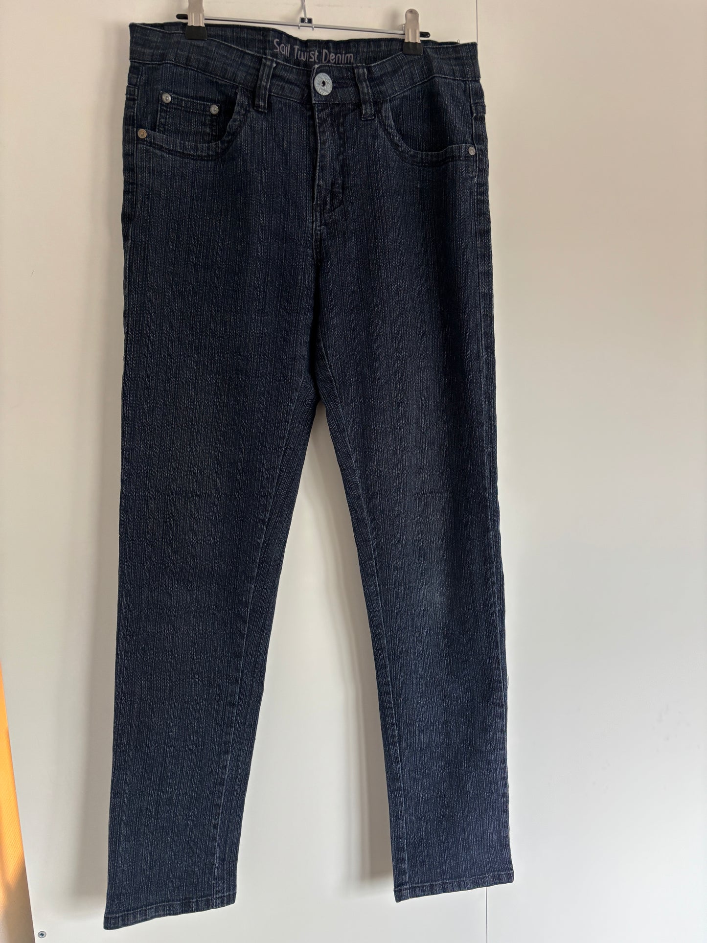 Donkerblauwe jeansbroek