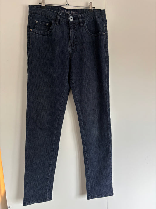 Donkerblauwe jeansbroek