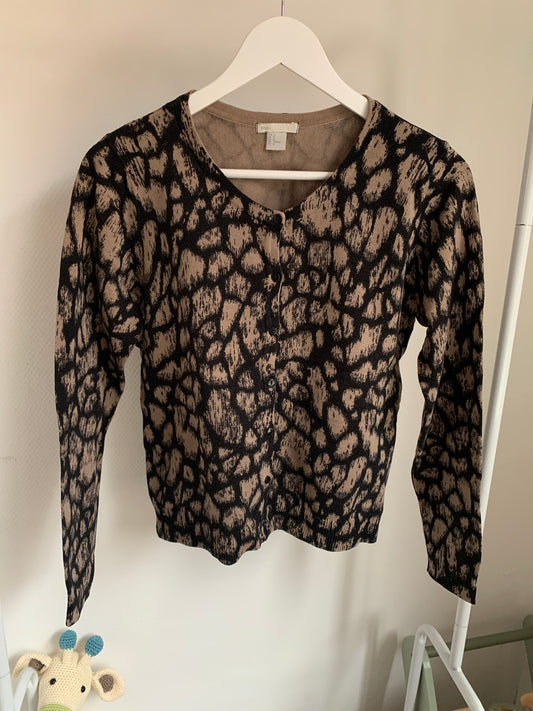 Cardigan met panterprint