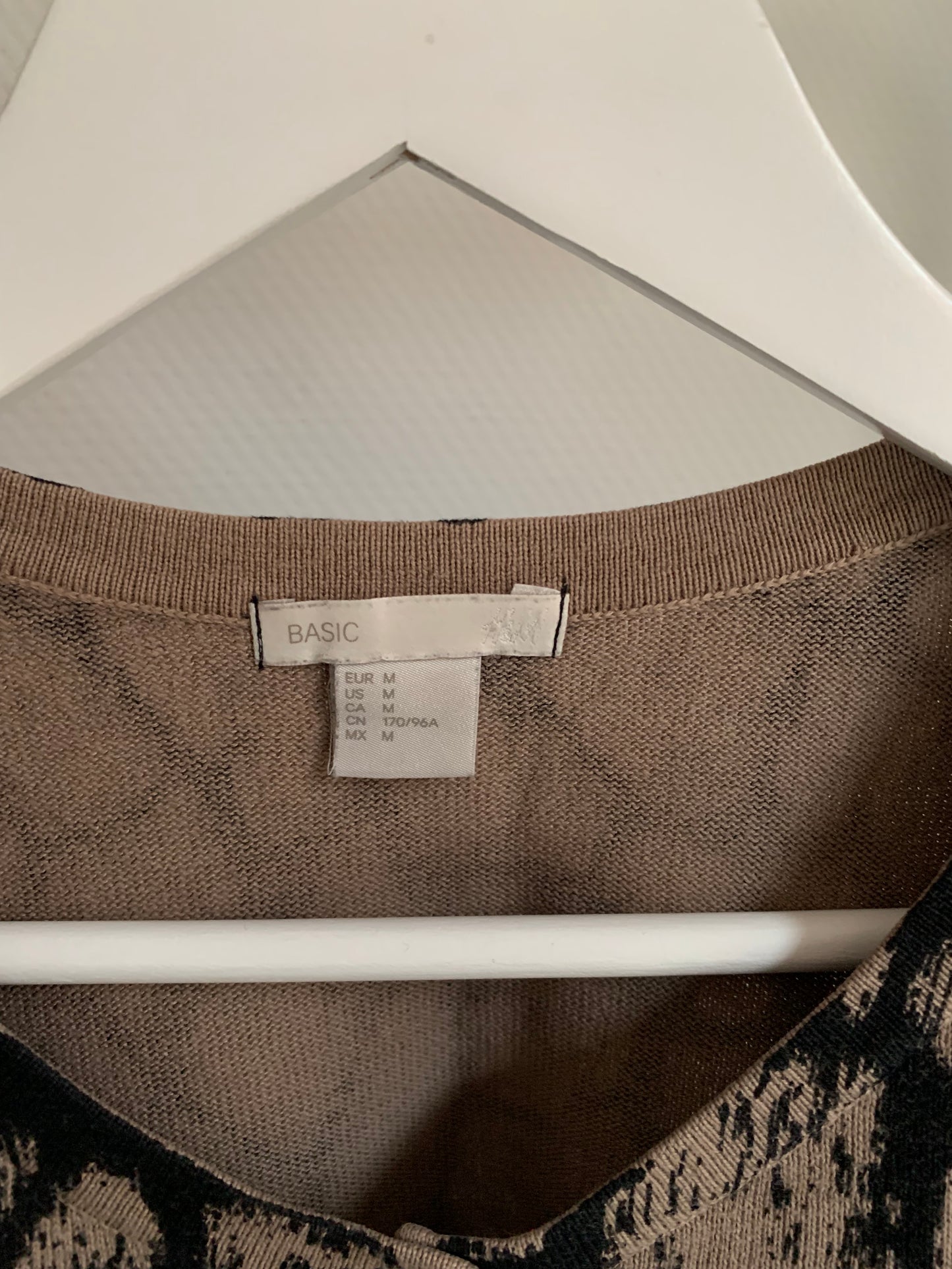 Cardigan met panterprint