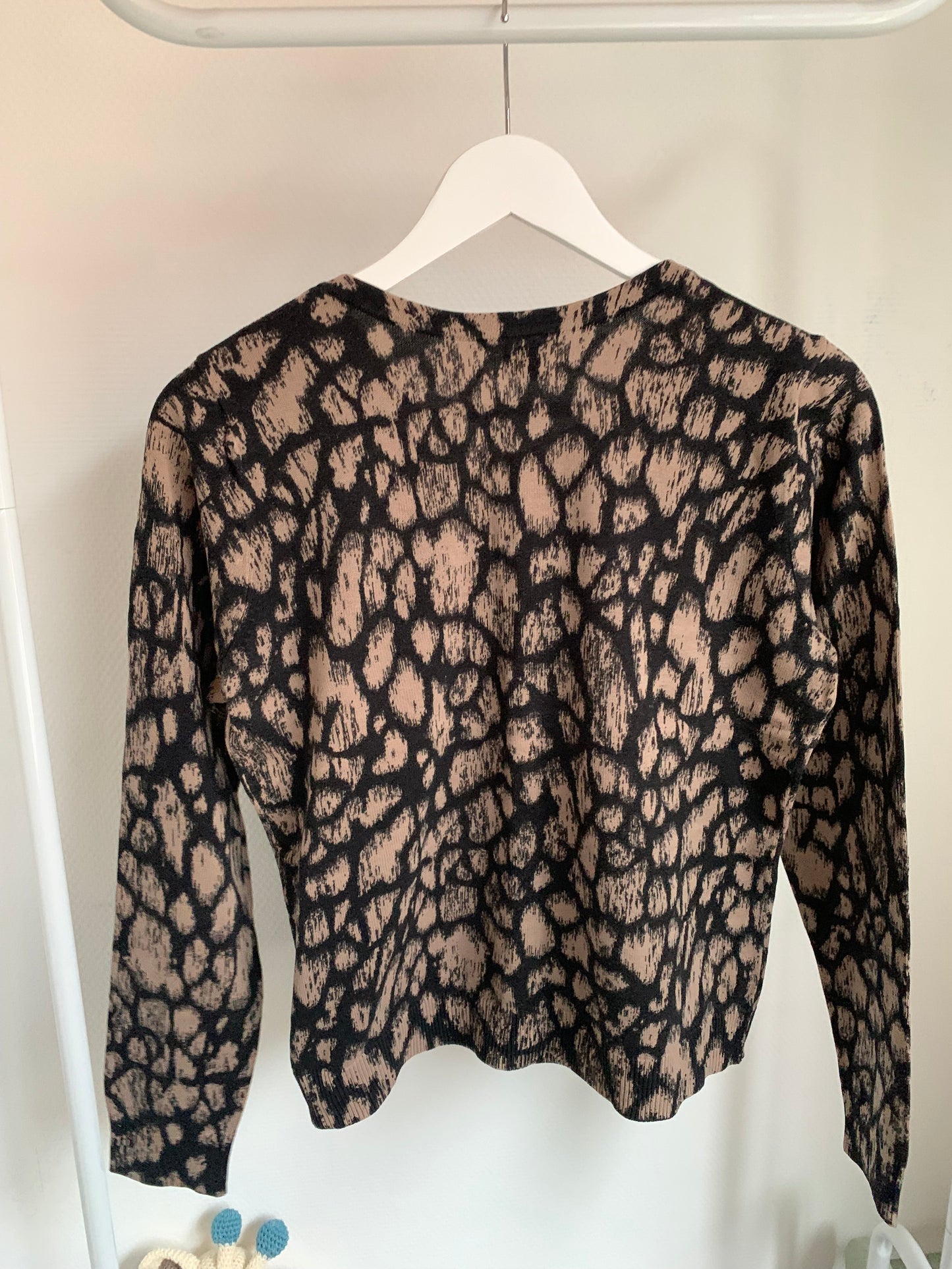 Cardigan met panterprint