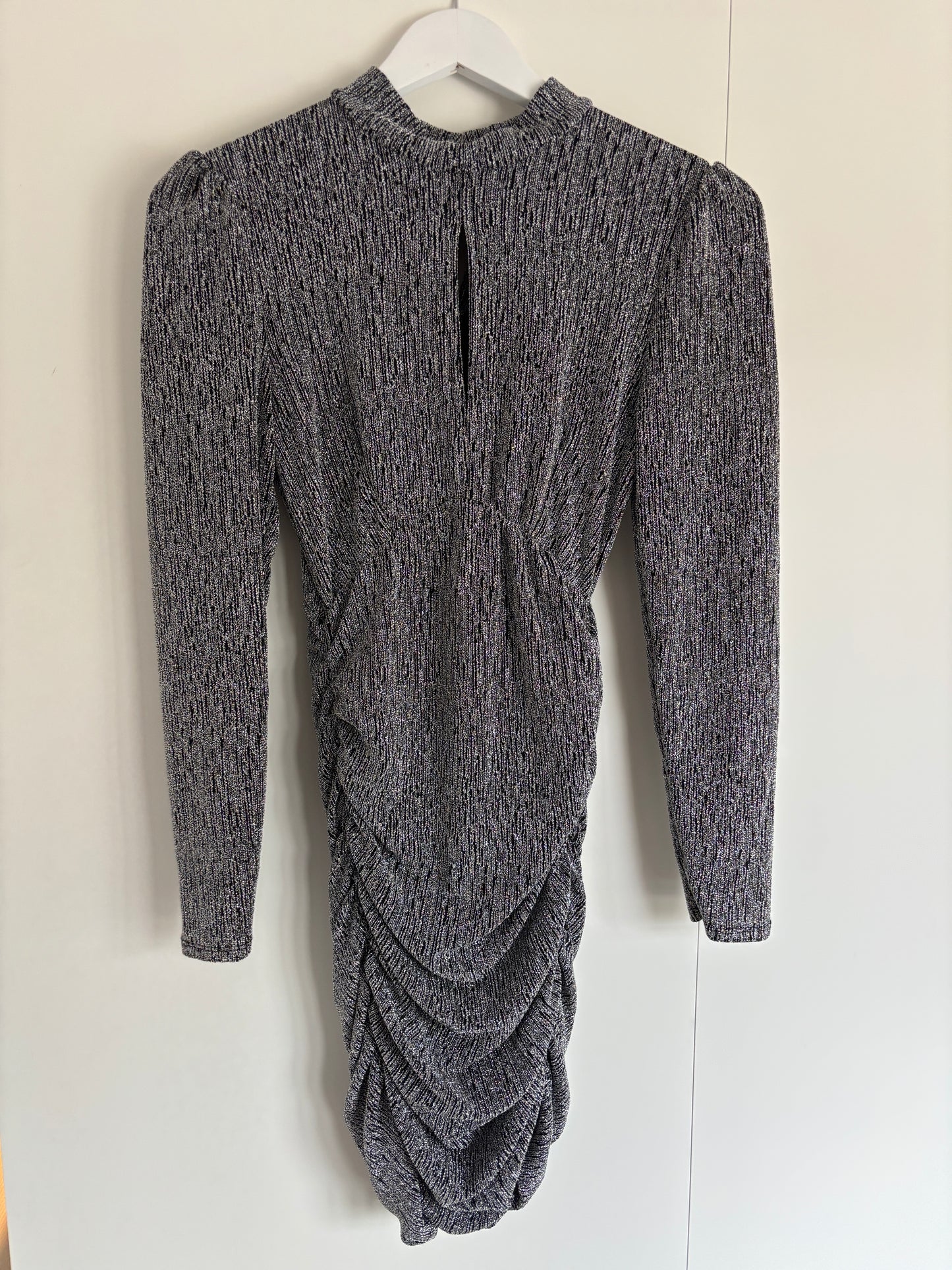 Zilveren glitterjurk