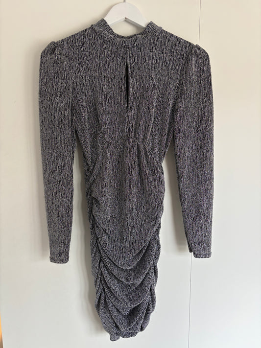 Zilveren glitterjurk