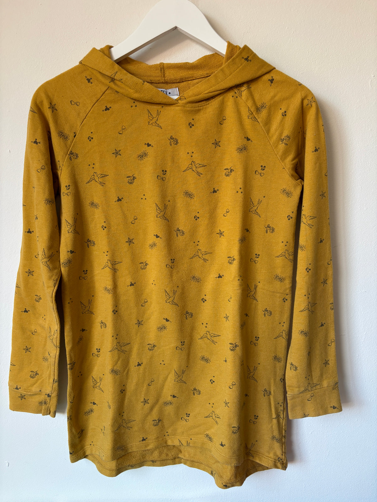 Mosterdgele sweater | Tex | 158/164