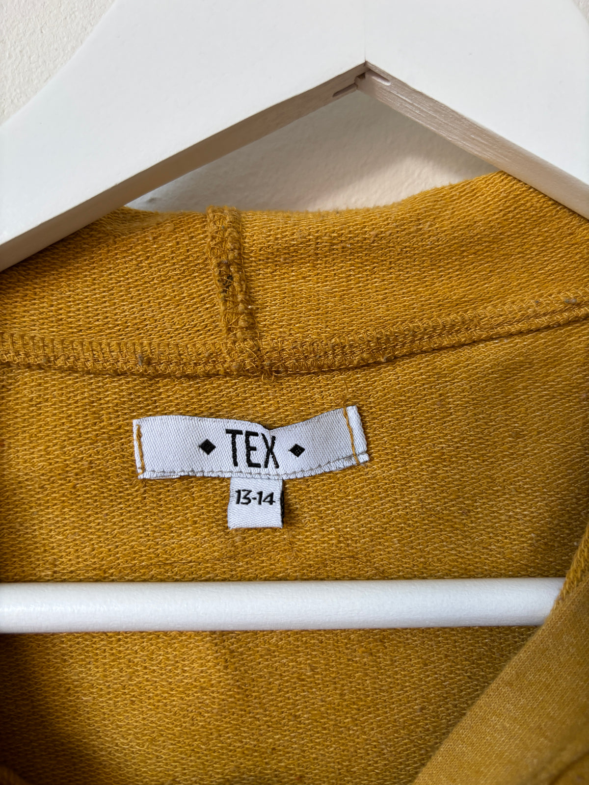 Mosterdgele sweater | Tex | 158/164