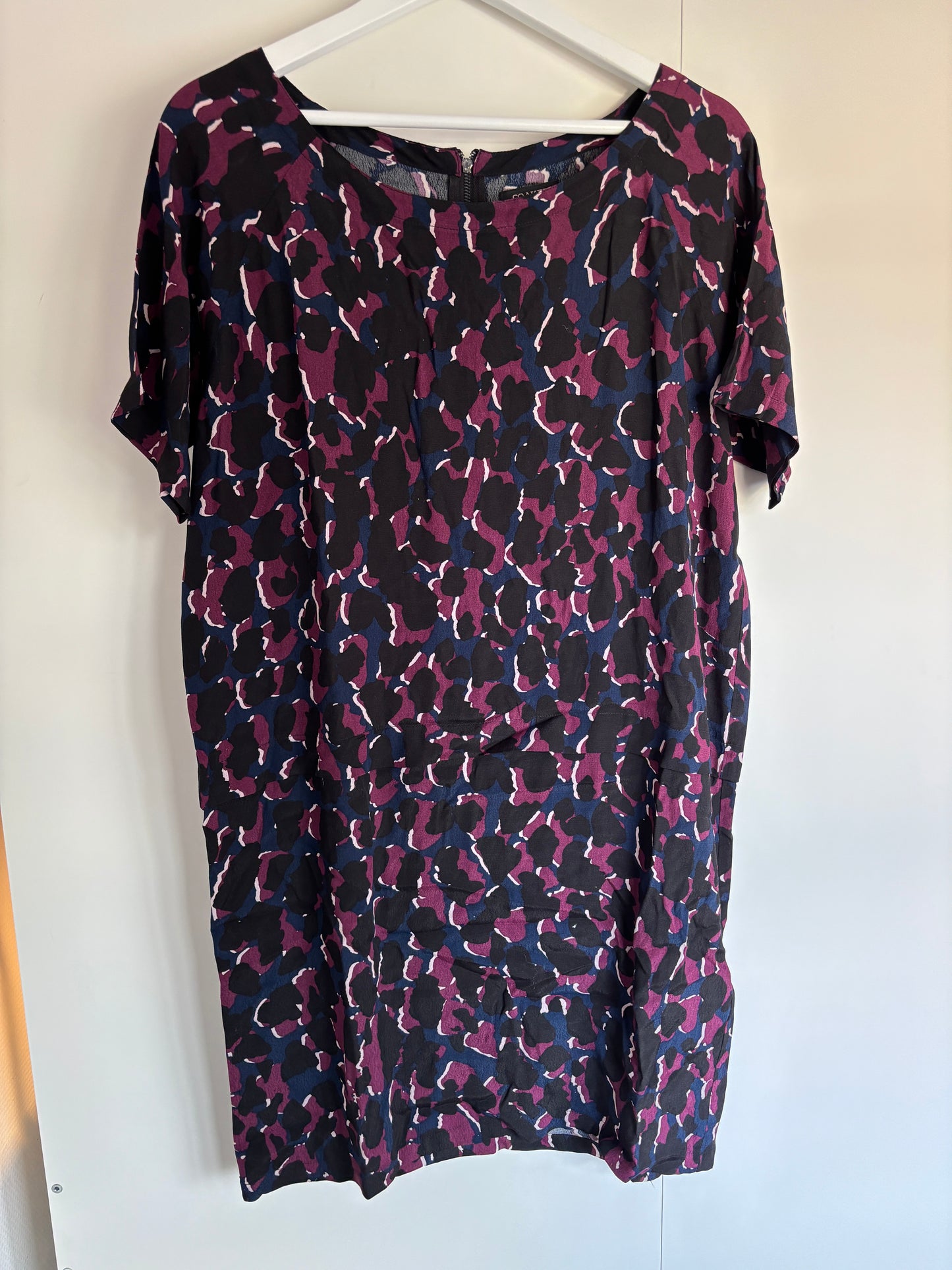 Marineblauwe panterjurk