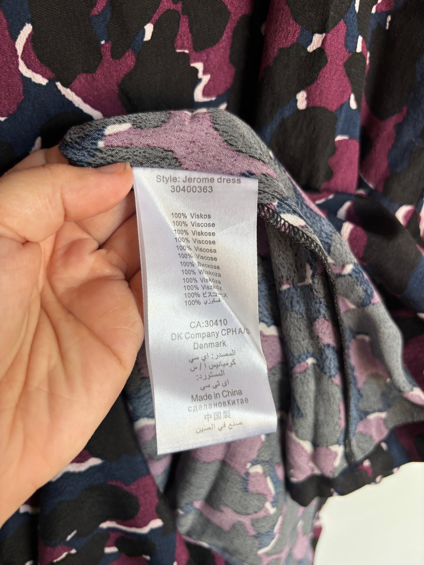 Marineblauwe panterjurk