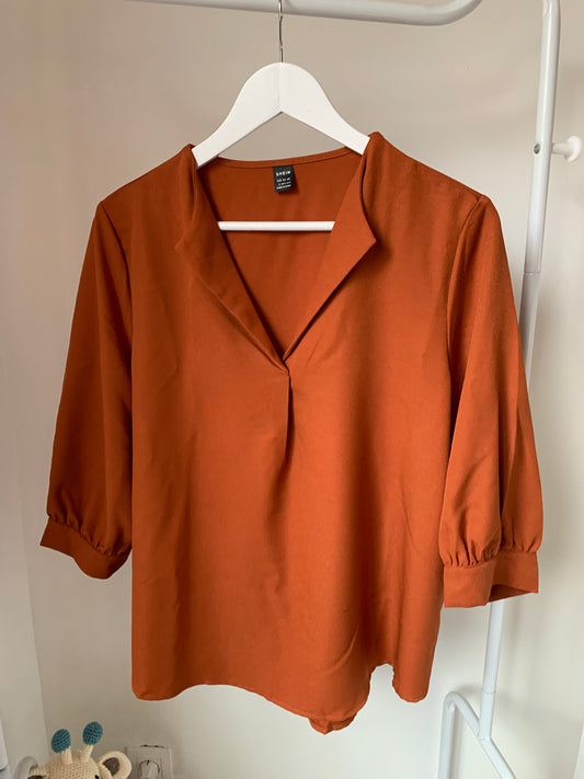 Roestkleurige blouse ⚡