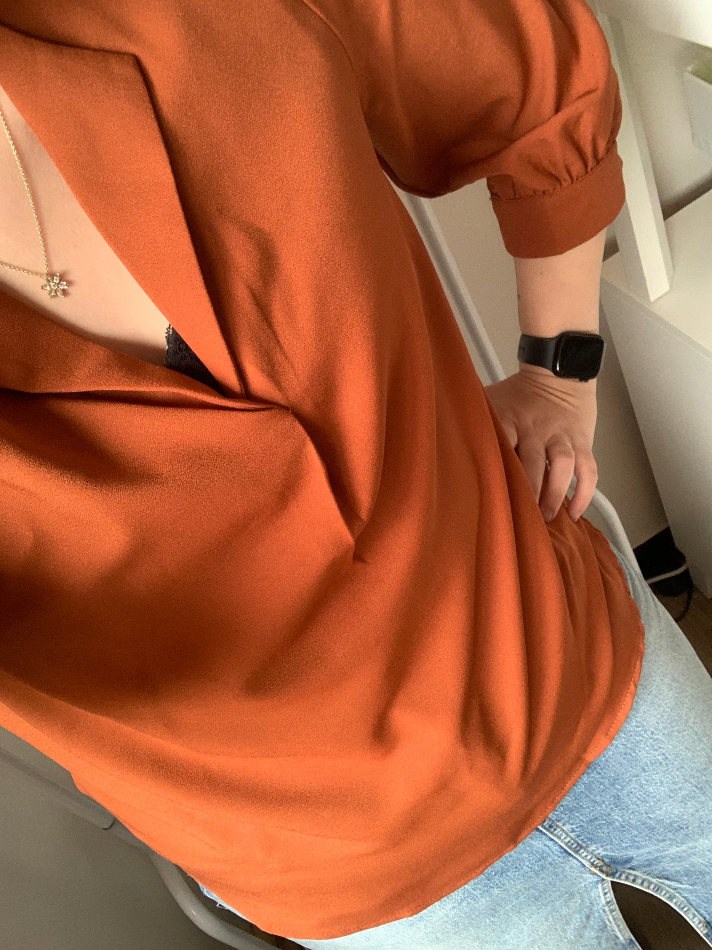 Roestkleurige blouse ⚡