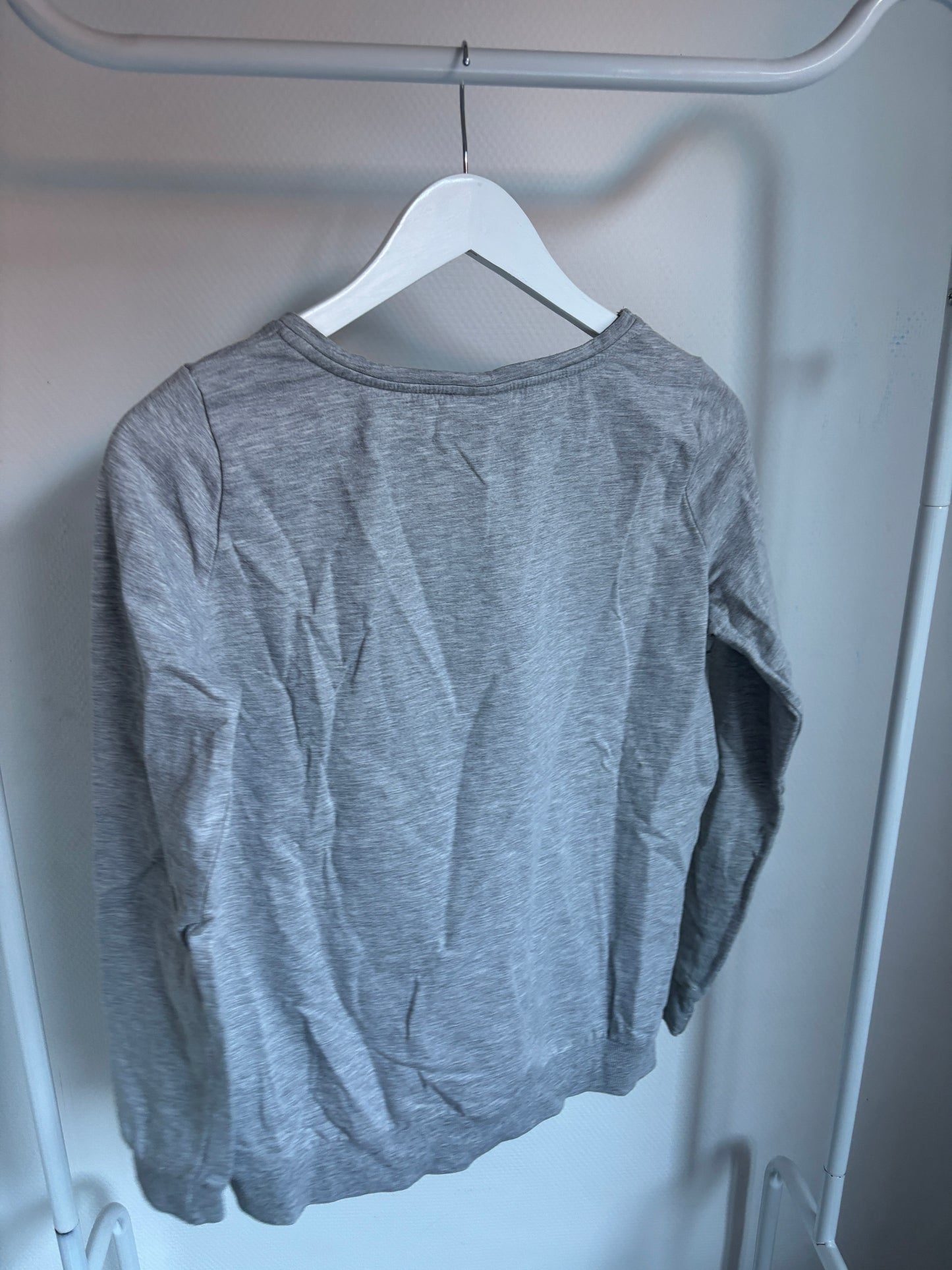 Lichtgrijze sweatshit