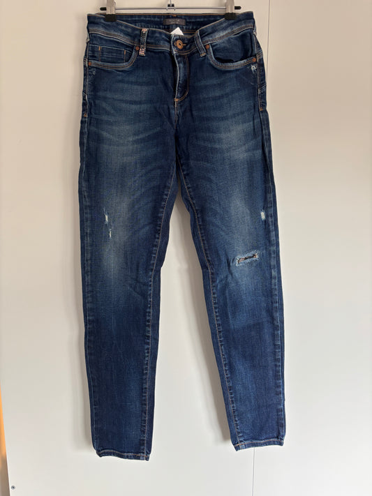 Blauwe jeansbroek