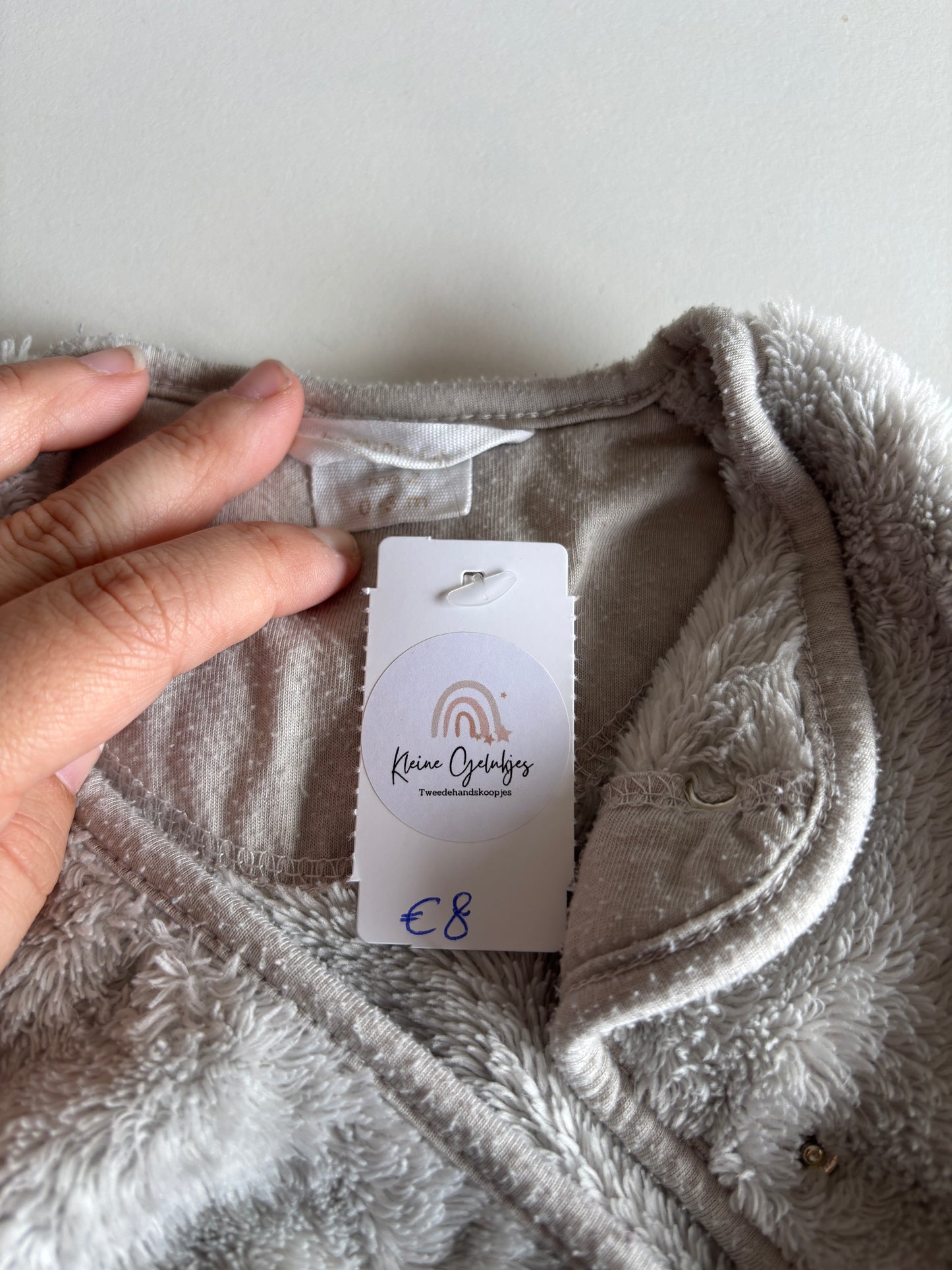 Lichtgrijze voetenzak/slaapzak