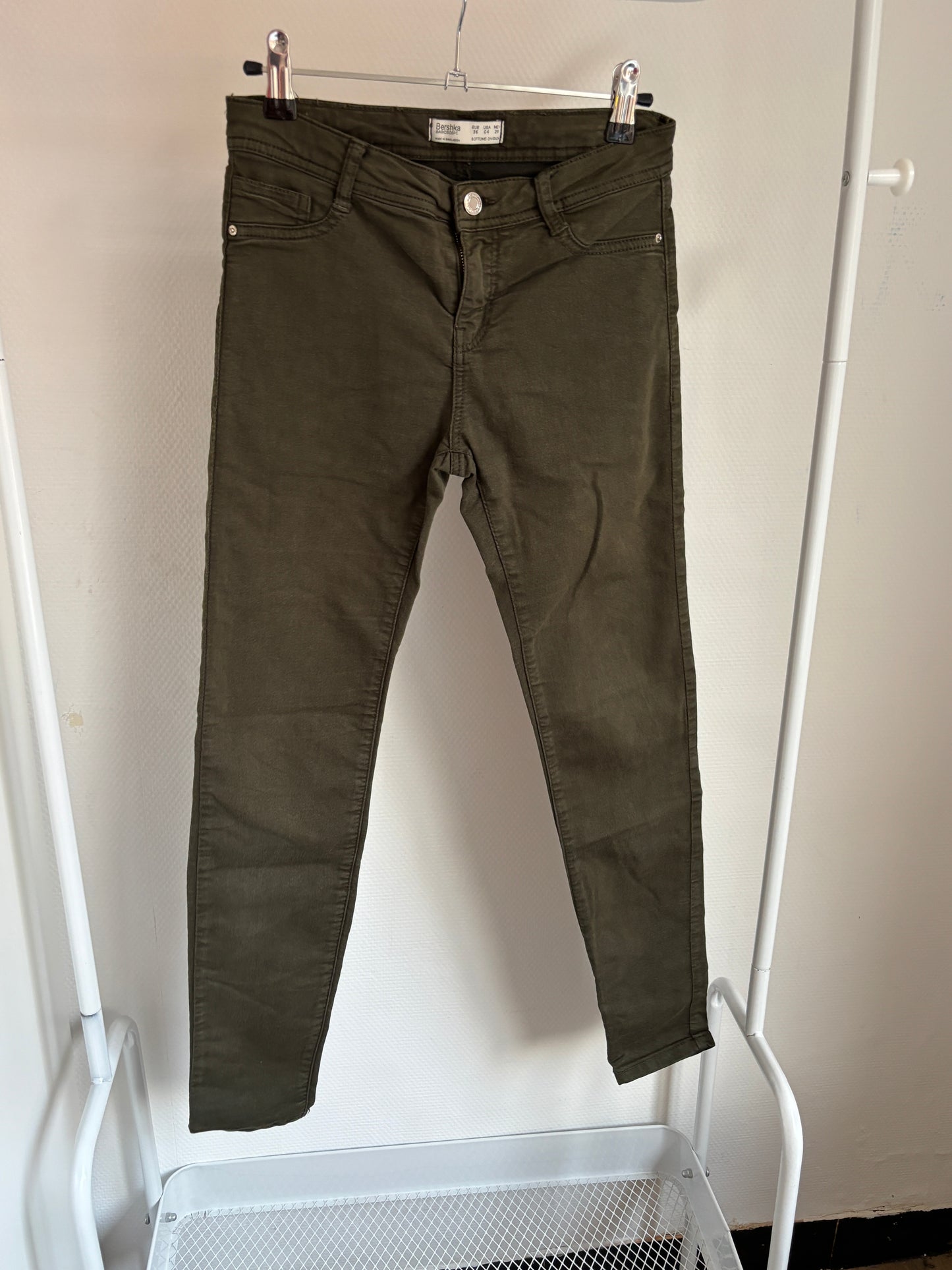 Khaki jeansbroek