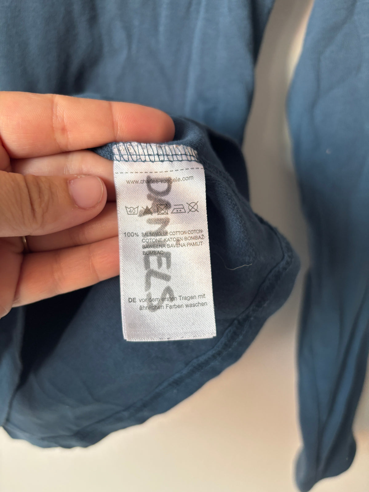 Blauwe colshirt | OneByOne | 152