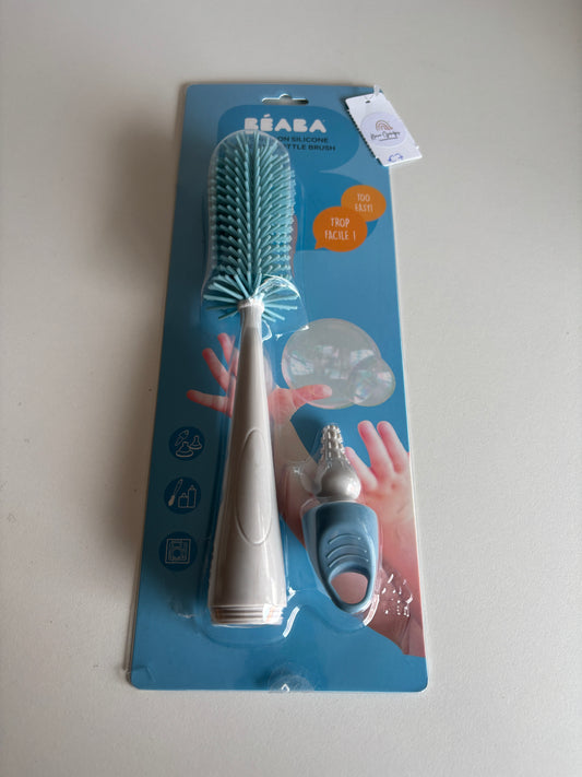 Siliconen flessenborstel