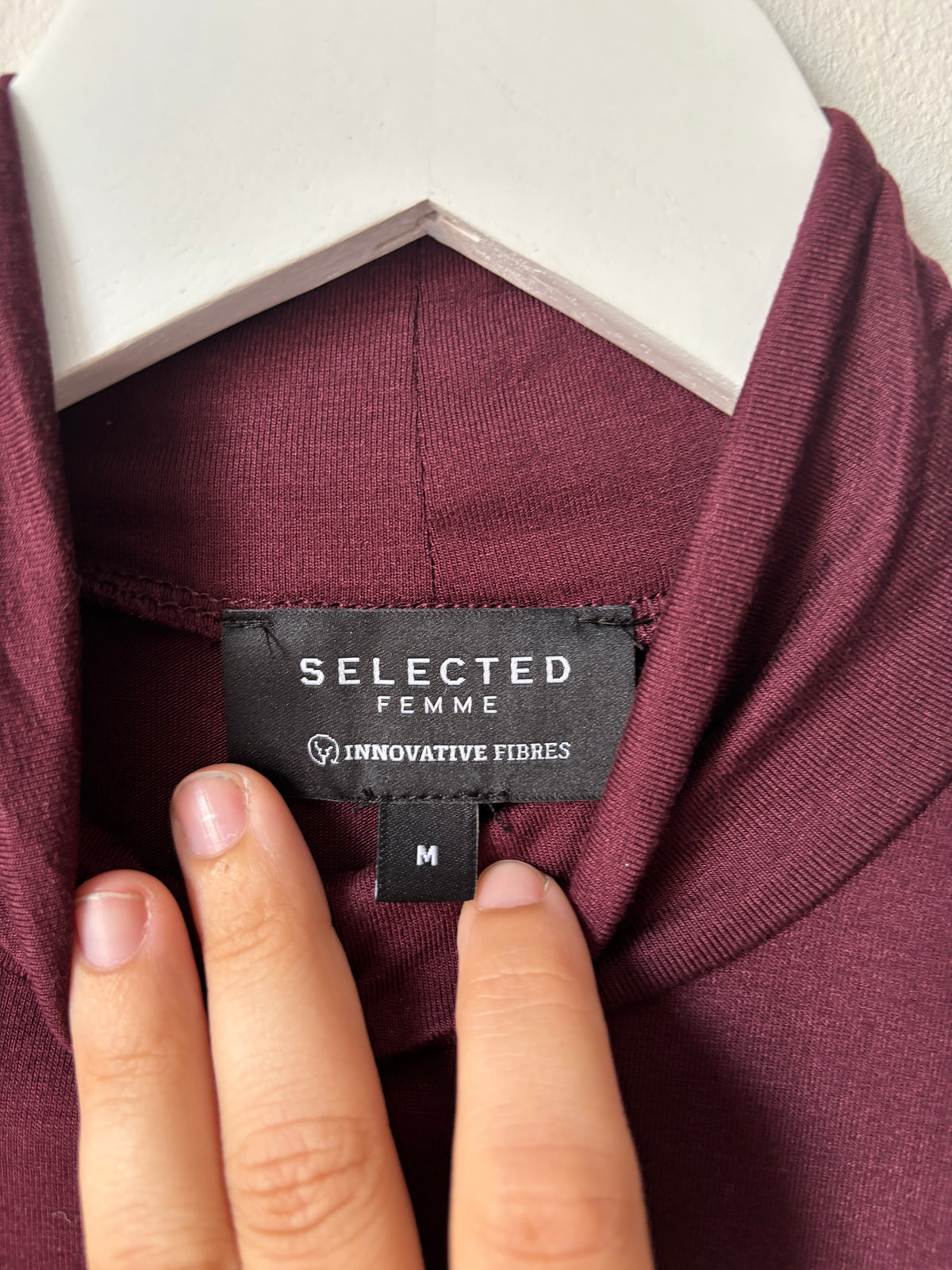 Wijnrood colshirt | Selected Femme | M
