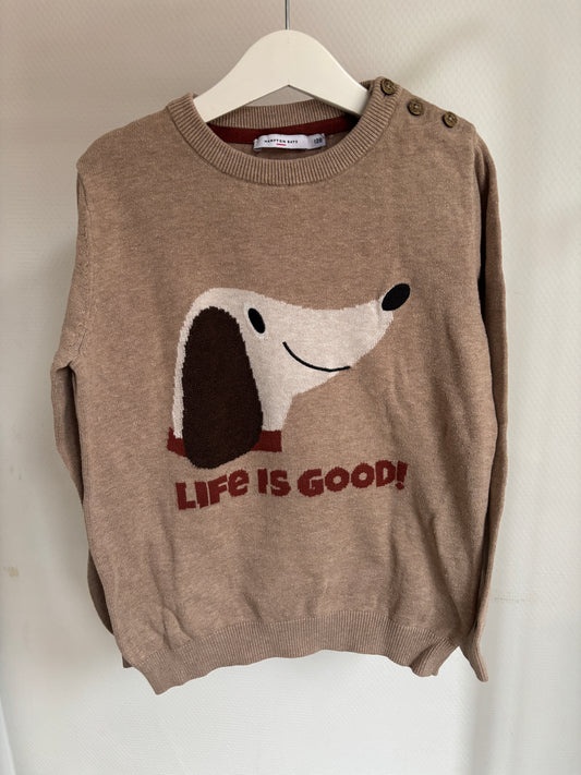 Beige trui met hond 💸