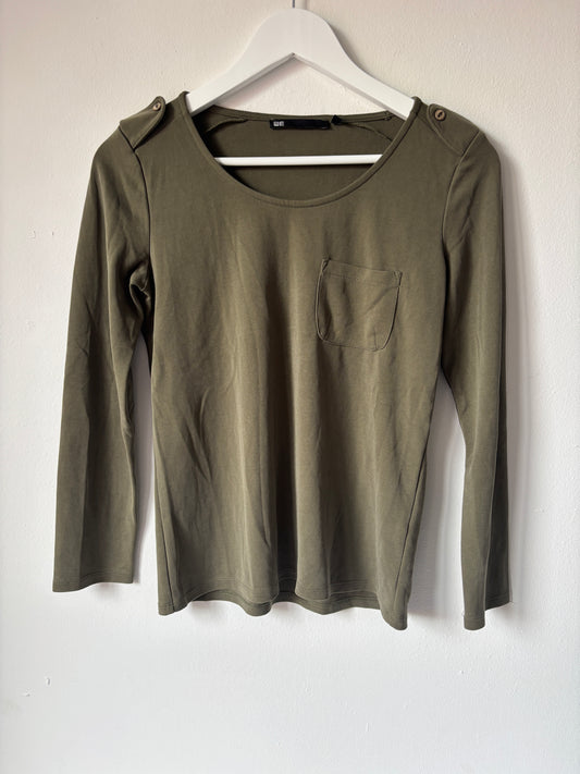Khaki longsleeve | WE | XS