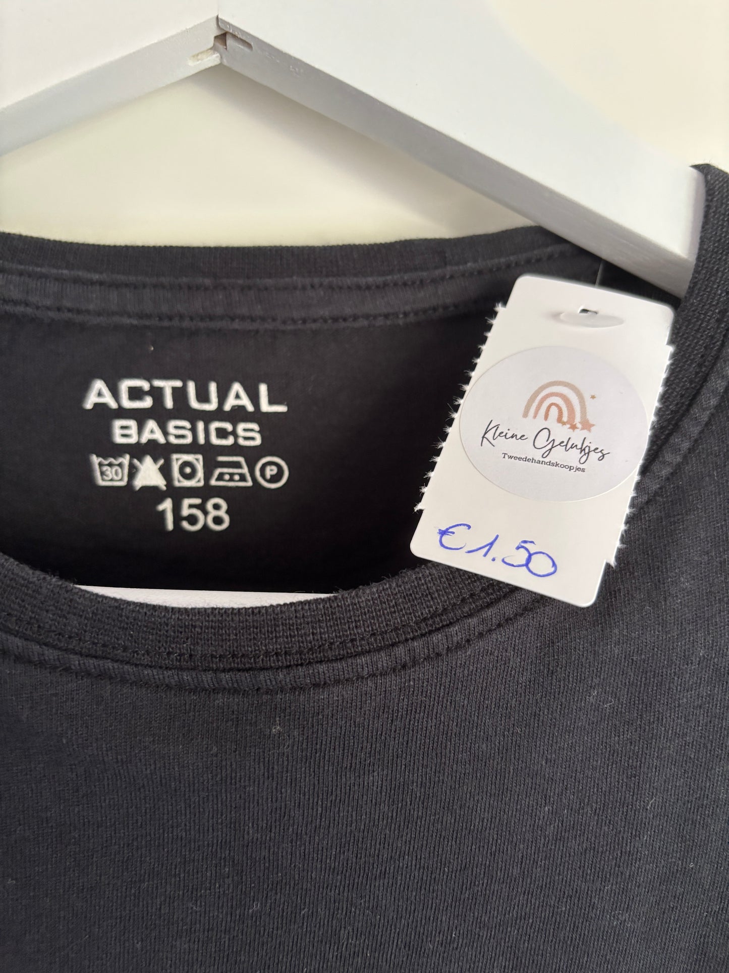 Zwarte basic T-shirt