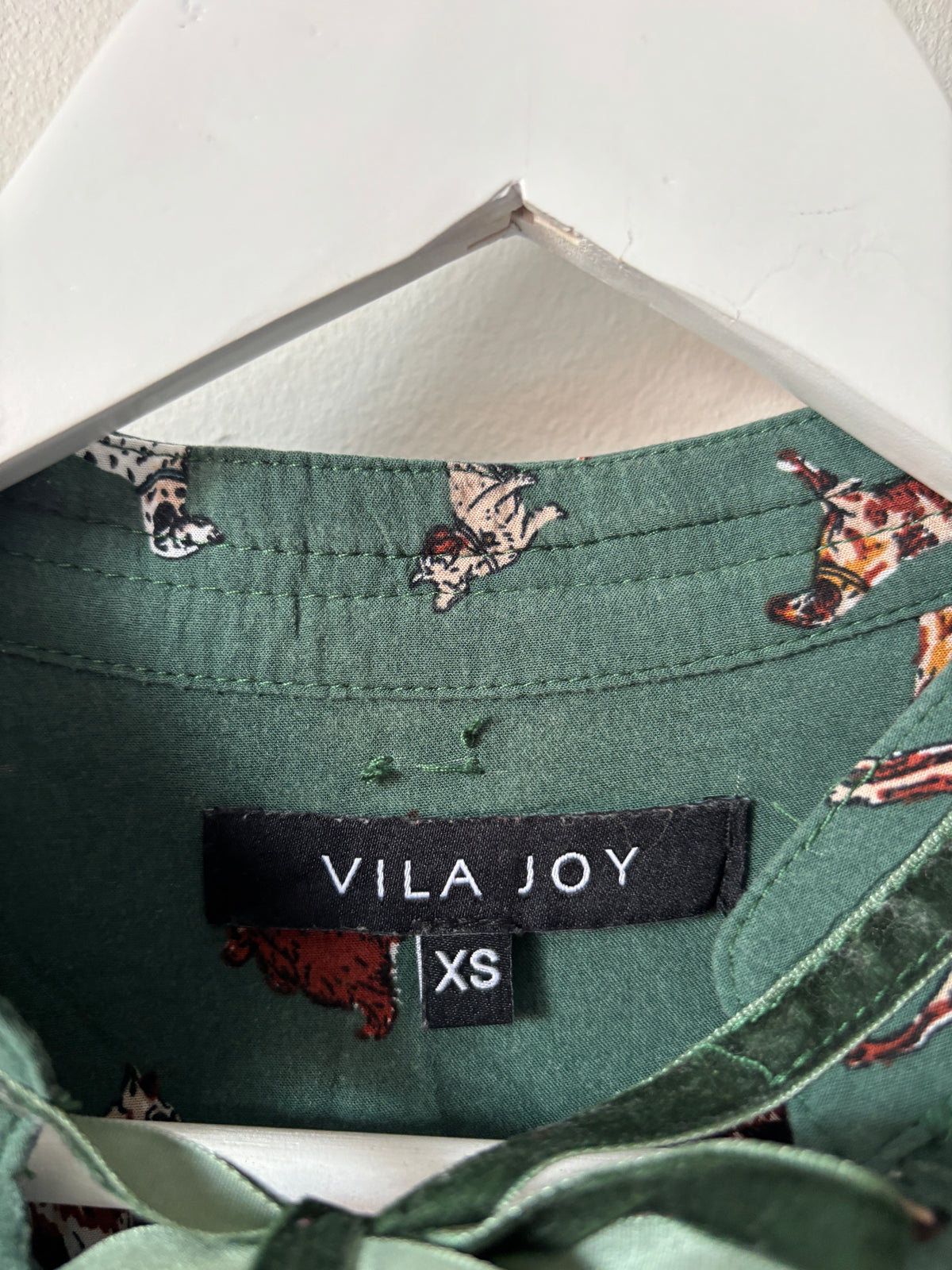 Donkergroene blouse | Vila Joy | XS