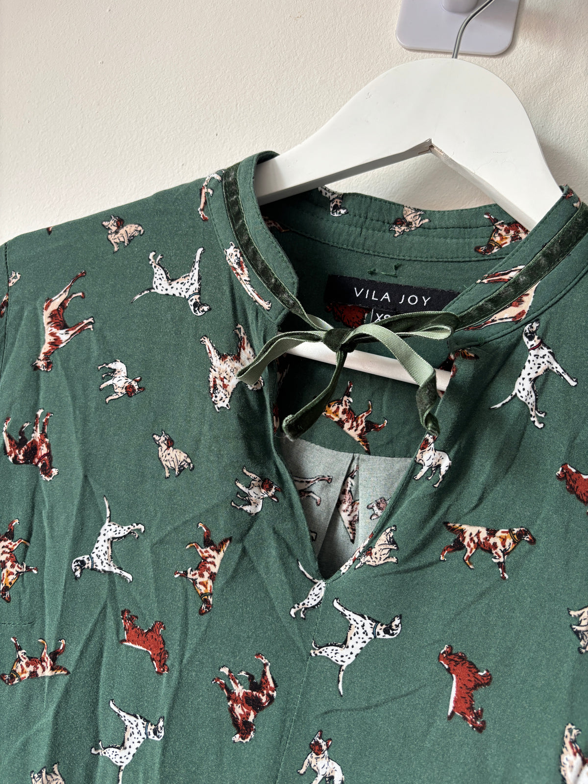 Donkergroene blouse | Vila Joy | XS