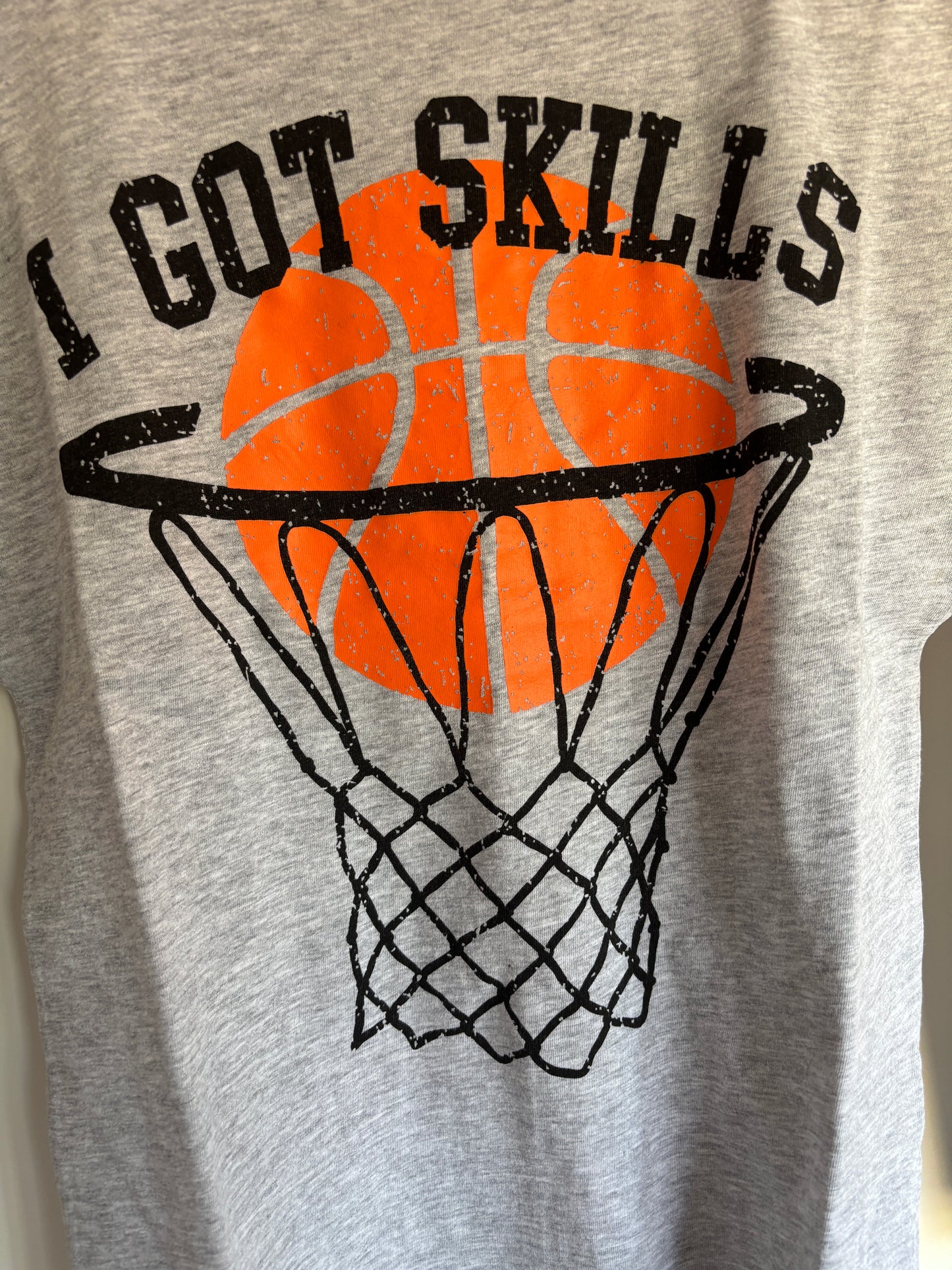 Grijze longsleeve "I got skills"