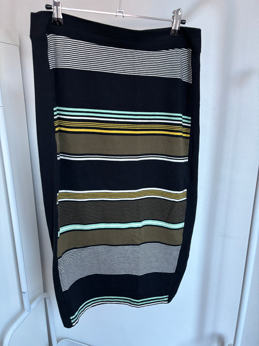 Zwarte gestreepte rok