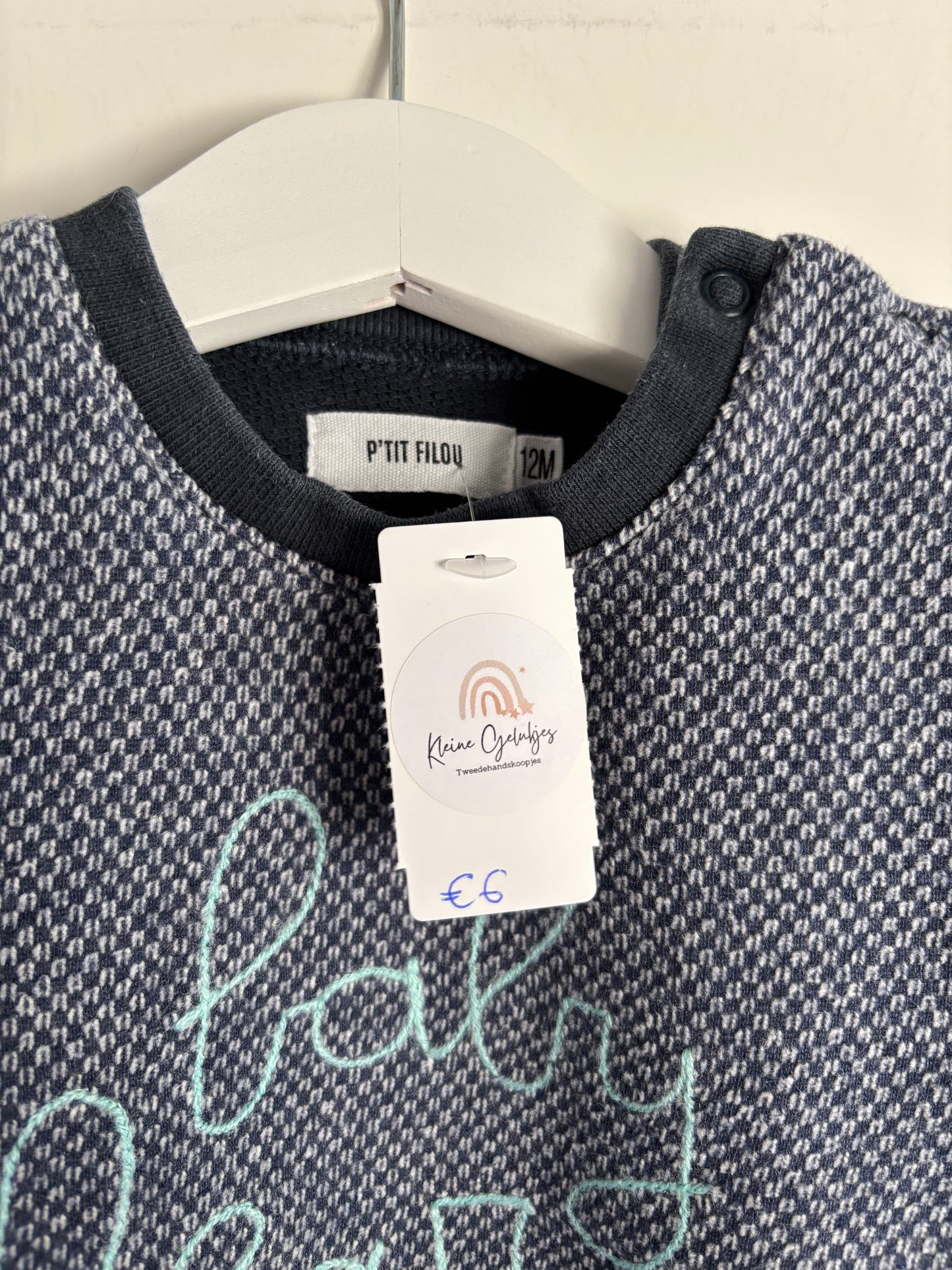 Blauwgrijze sweater "Baby Bear"