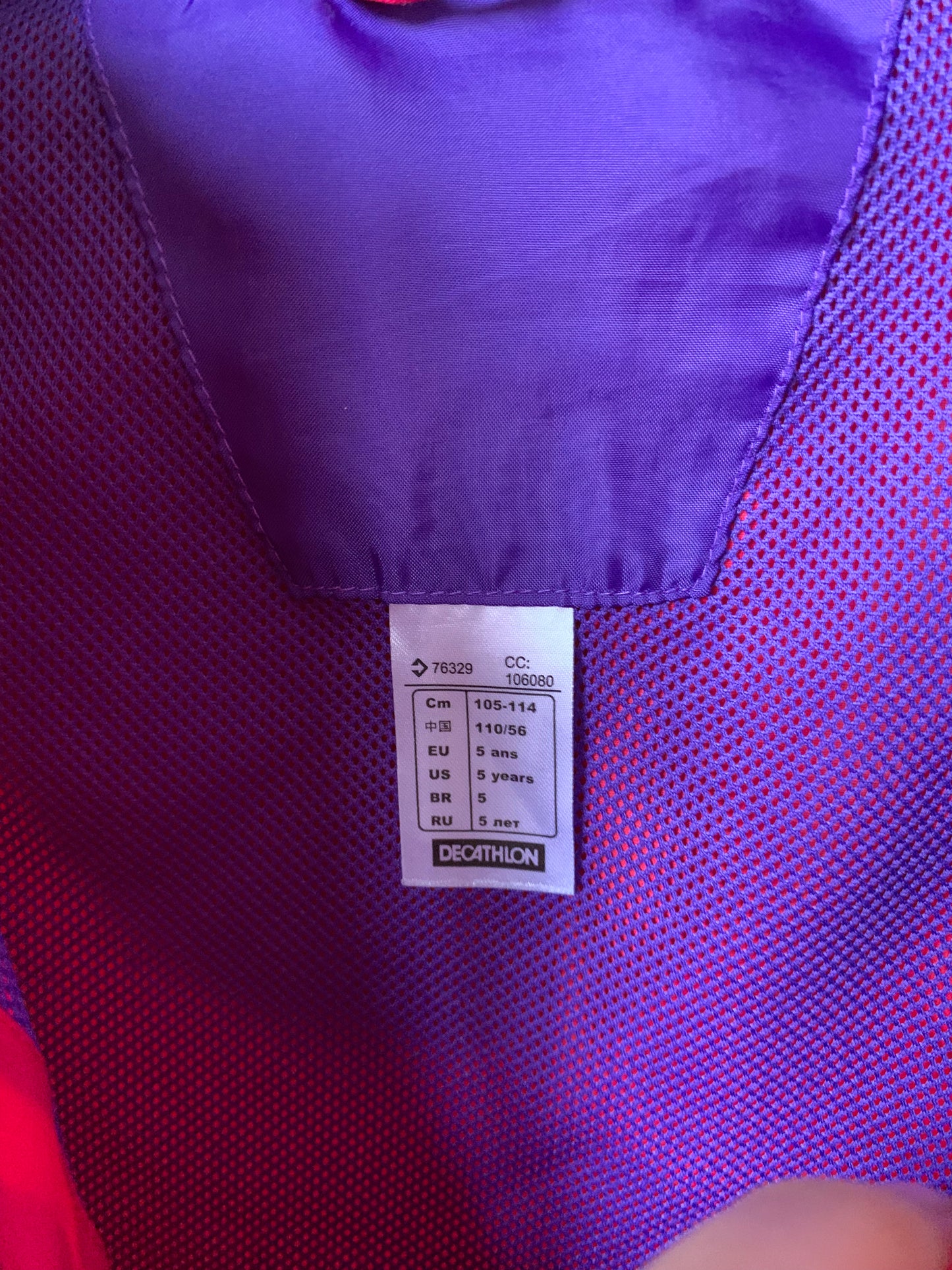 Quechua regenjas 110 - zeer goede staat 💸