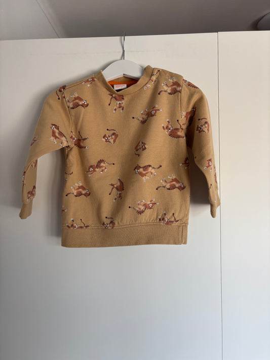 Bruinbeige sweater met katten
