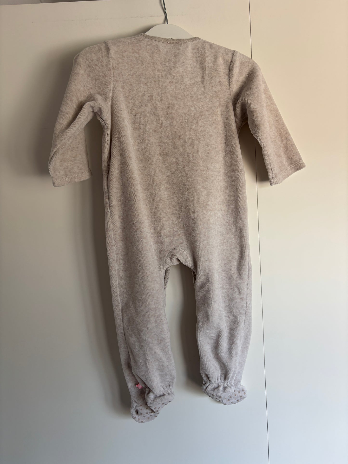 Beige eendelige winterpyjama