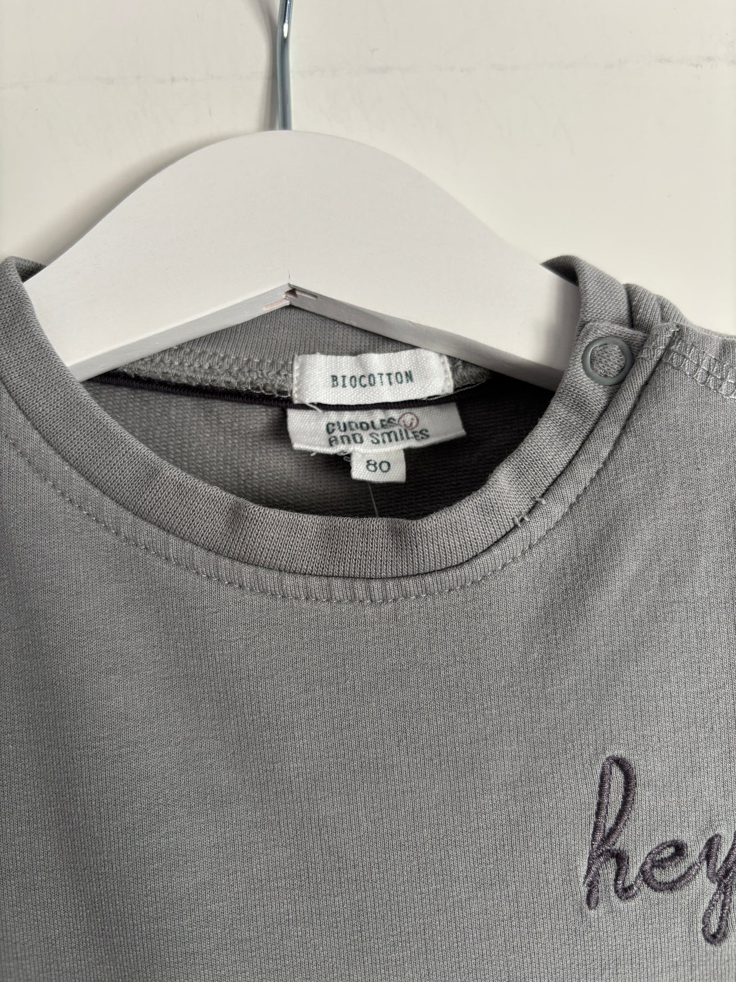 3-delige set: sweater, longsleeve en joggingbroekje